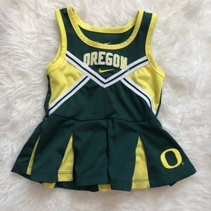 Little girl Oregon Duck cheer outfit